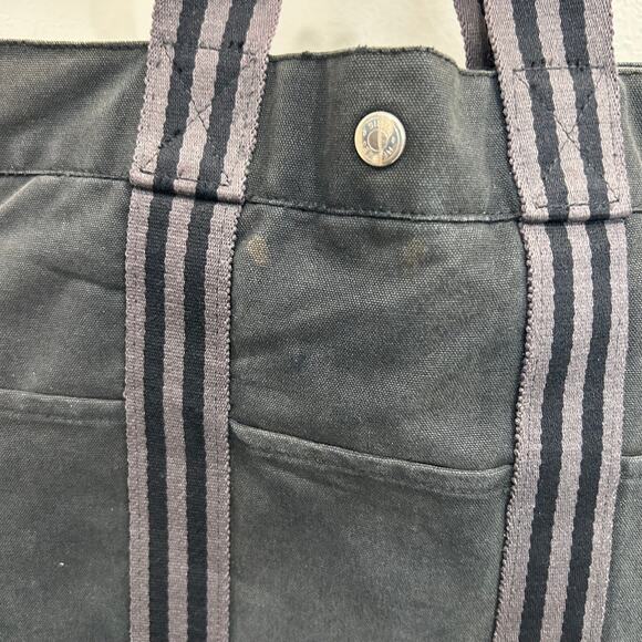 1016 HERMÈS Toile Fourre-Tout MM Tote Grey - Picture 3 of 8